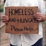 Homeless hungry Signage